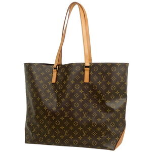 Louis Vuitton Cabas Alto Shoulder Bag Tote Monogram Brown
